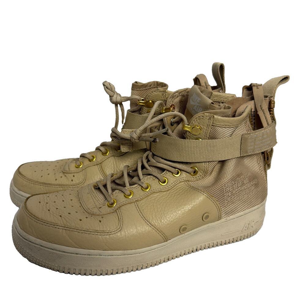 Nike SF Air Force 1 Mid Mushroom Sneakers 917753-200 Men’s Size 9